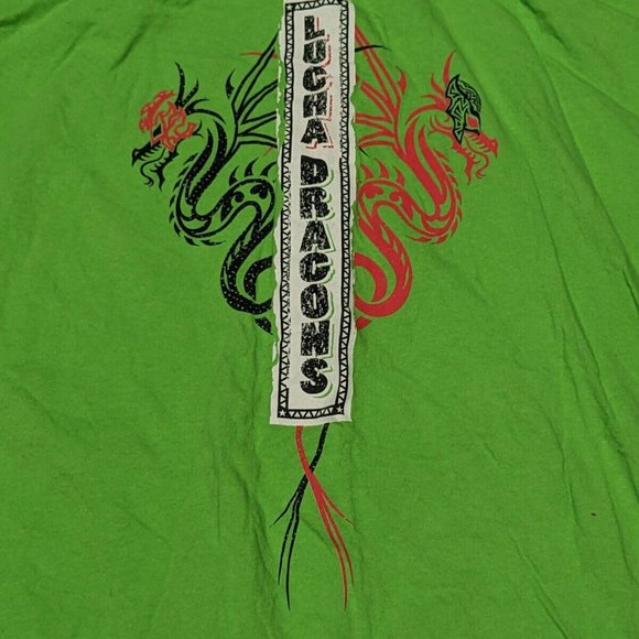 WWE Authentic Wear Wrestling The Lucha Dragons Men's T-Shirt Size: X-Large - Picture 5 of 6